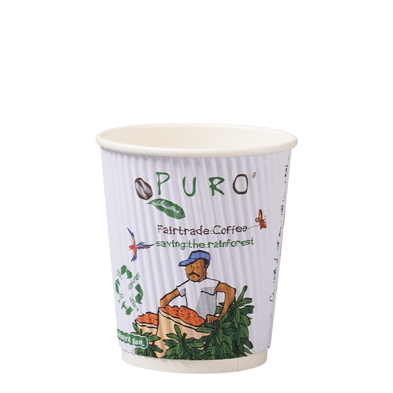 ถ้วยกระดาษติดผนังระลอกคลื่น